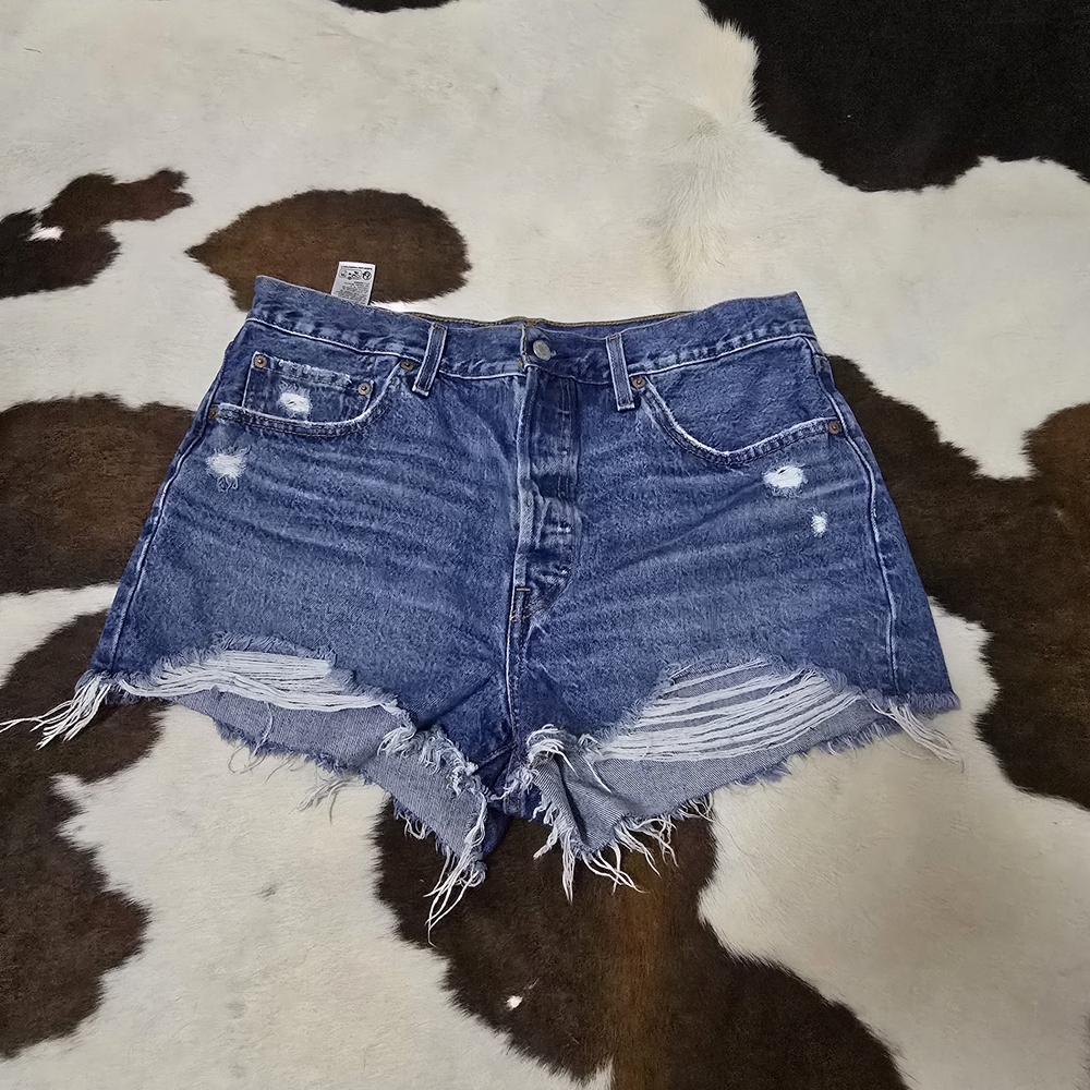 Distressed Denim Women Shorts